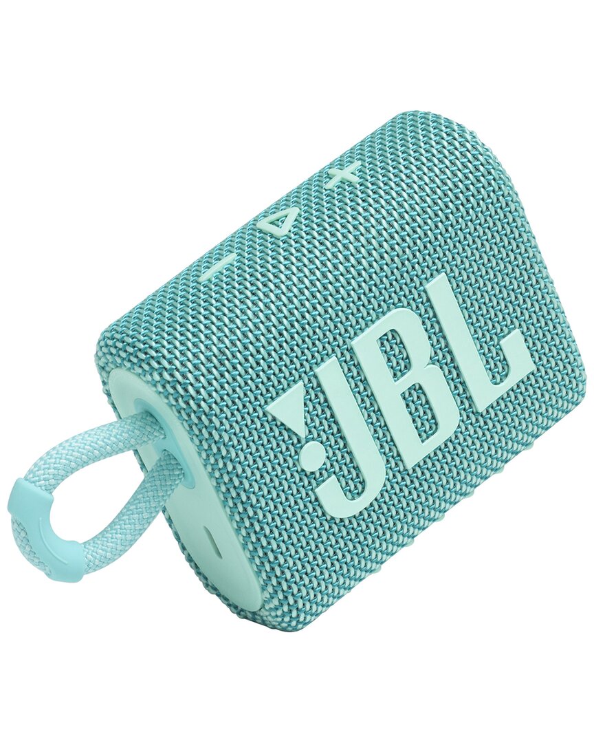 Jbl Go 3 Waterproof Portable Bluetooth Speaker In Teal