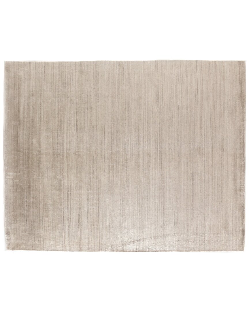 Exquisite Rugs Sanctuary Hand-loomed New Zealand Wool & Bamboo Silk Area Rug In Beige