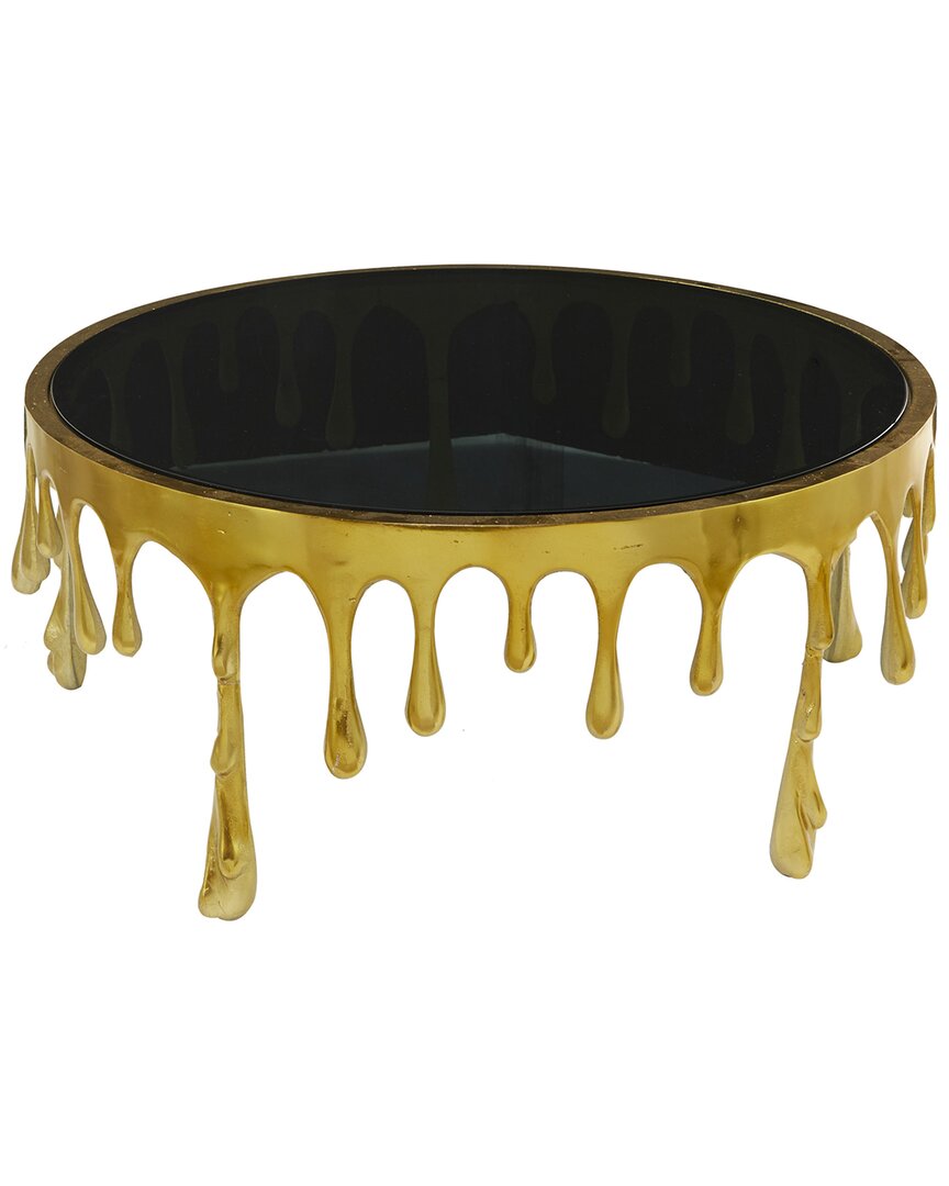 Peyton Lane Drip Coffee Table In Gold