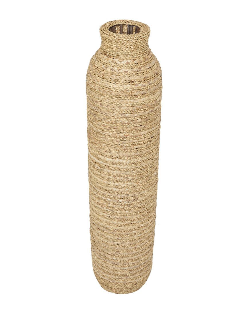 Peyton Lane Seagrass Handmade Vase In Brown