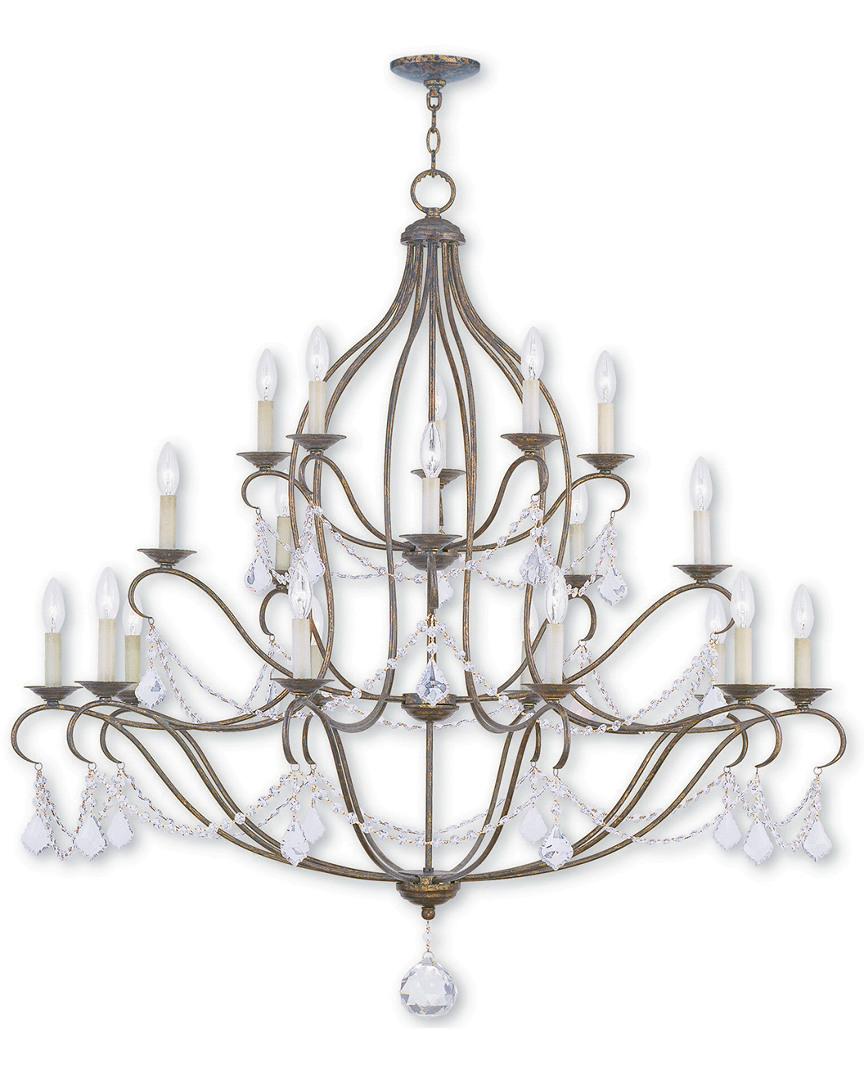 Livex Lighting Livex Chesterfield 20-light Vbr Chandelier In Gray