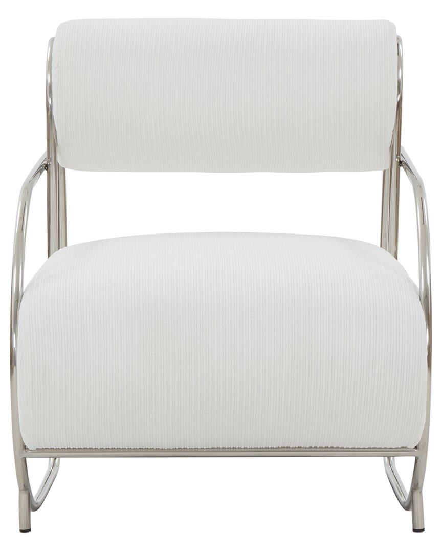 Safavieh Couture Bethann Metal Frame Accent Chair In White