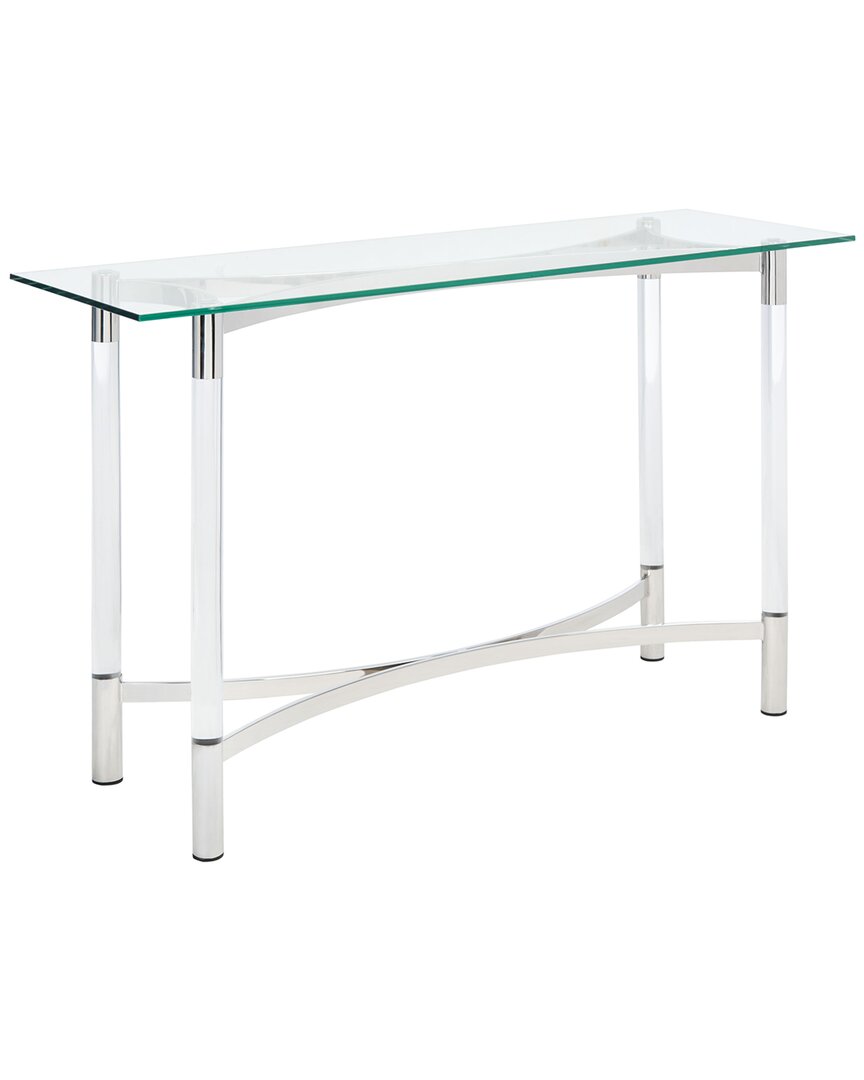 Safavieh Couture Letty Acrylic Console Table In Silver