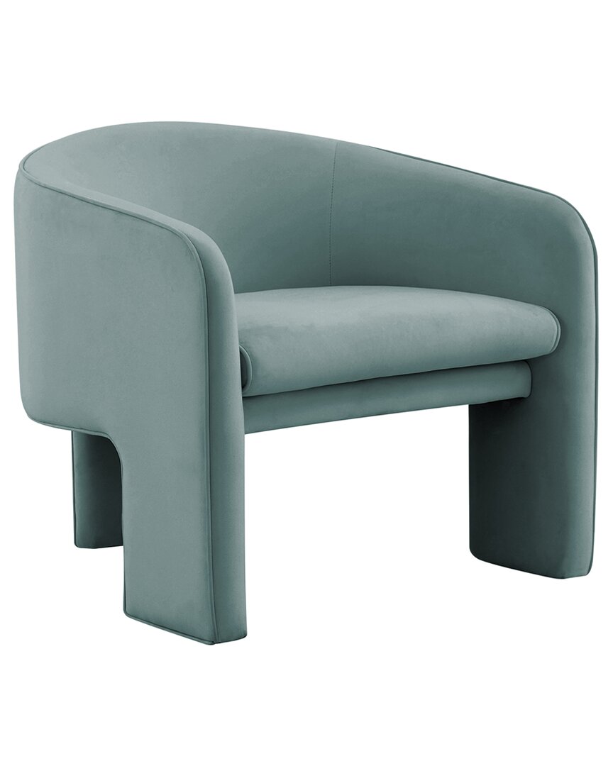 Tov Furniture Marla Velvet Accent Chair In Blue