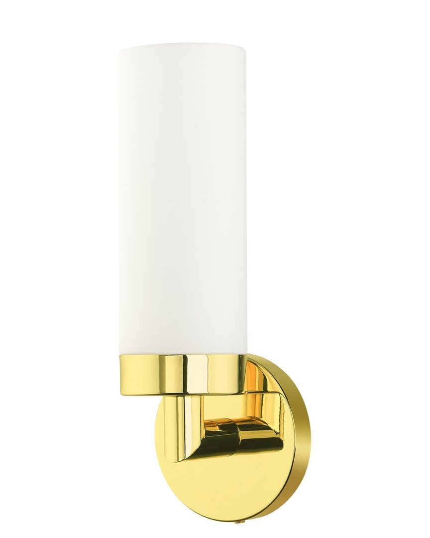 Livex Lighting 1-light Polished Brass Ada Single Sconce In Metallic