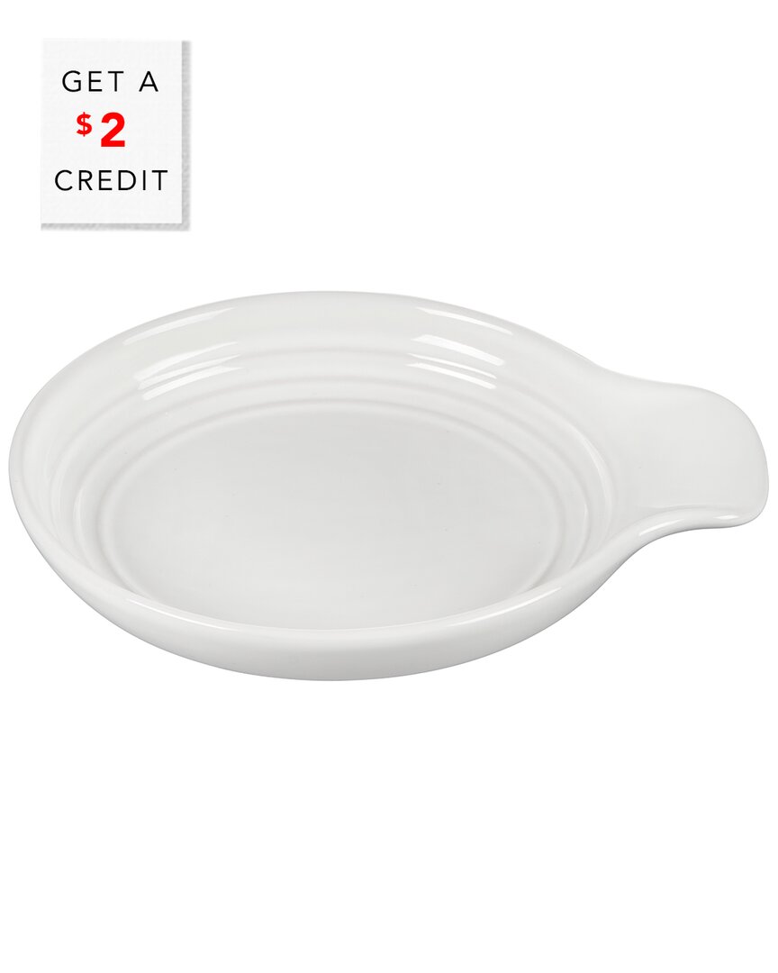 Le Creuset Spoon Rest With $2 Credit In White
