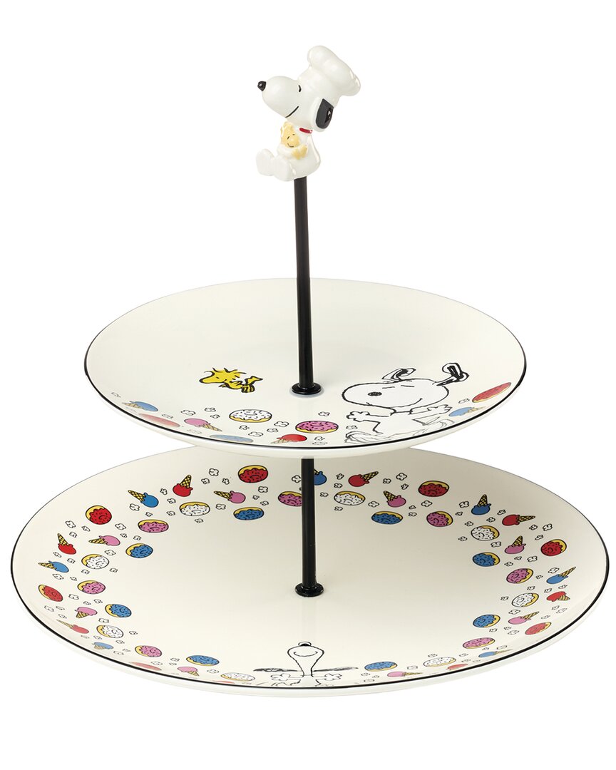 Lenox Chef Snoopy Tiered Server In Multi