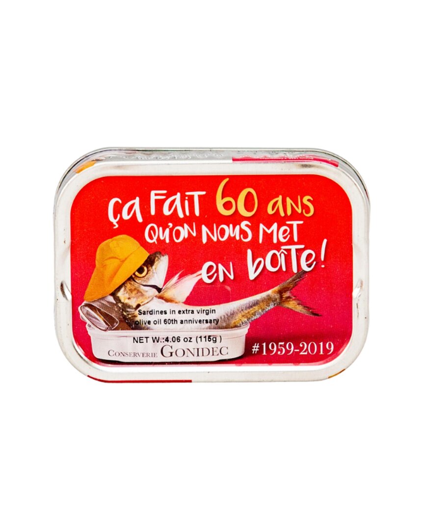 Gonidec Sardines Vintage Tin 60 Year Pack Of 6