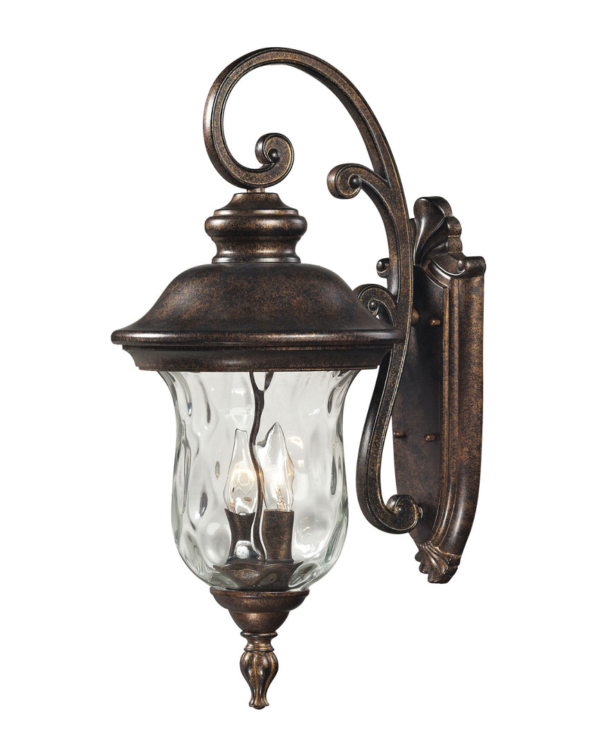 Artistic Home & Lighting 2-light Lafayette Outdoor Sconce In Brown