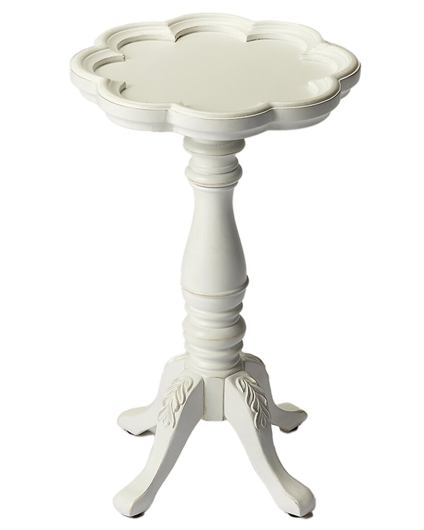 Butler Specialty Company Whitman Scalloped Edge Accent Table In White