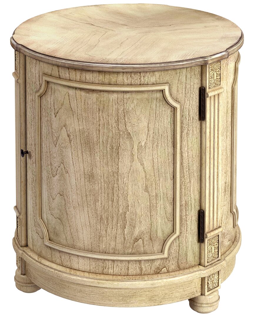 Butler Specialty Company Thurmond Drum 20in Drum Side Table In Beige