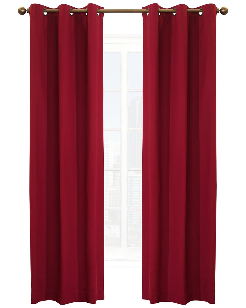Thermalogic Weathermate Grommet Curtain Panel Pair In Burgundy