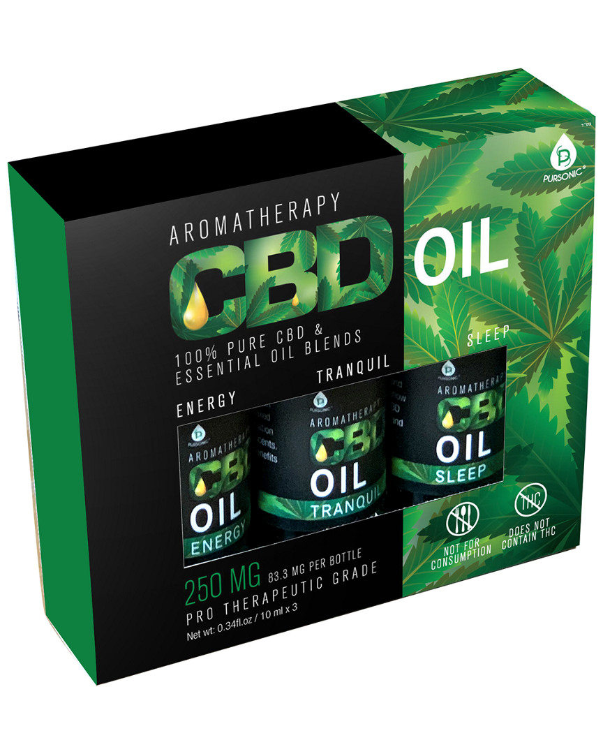 Pursonic Aromatherapy 100% Pure Cbd & Essential Oil Blend- Energy, Tranquility & Sleep