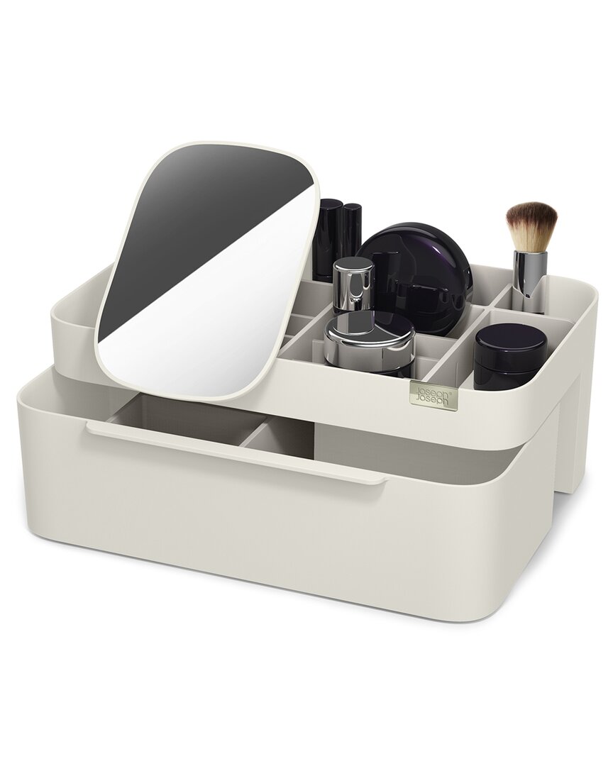JOSEPH JOSEPH JOSEPH JOSEPH VIVA LARGE COSMETIC ORGANIZER WITH REMOVABLE MIRROR 