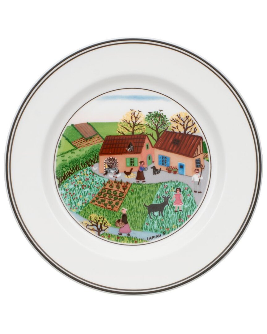 Villeroy & Boch Design Naif Bread And Butter Plate Family Farm In White