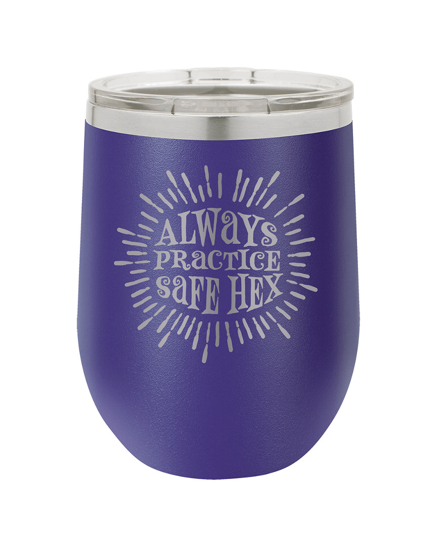 Susquehanna Practice Safe Hex Purple Insulated Stemless Tumbler With Lid