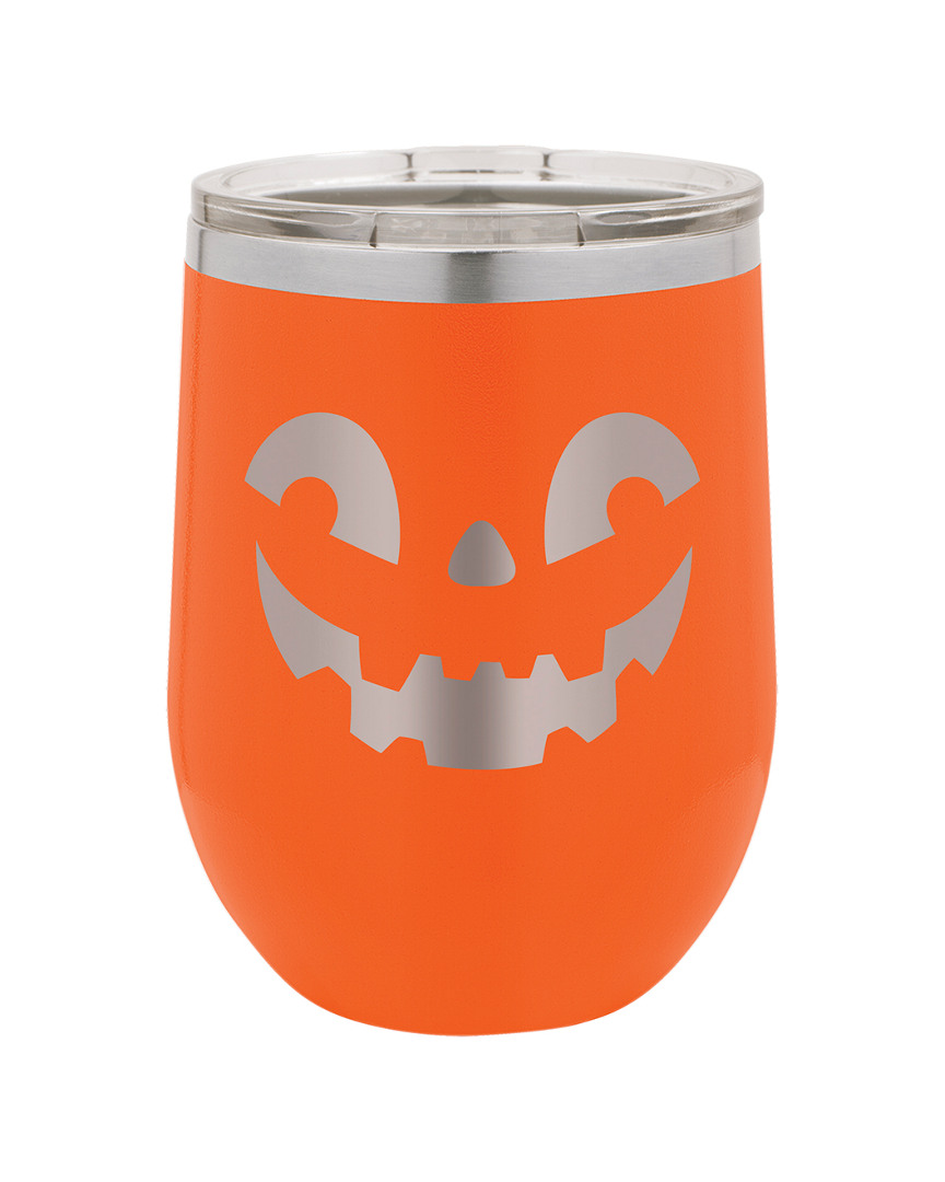 Susquehanna Jack-o-lantern Orange Insulated Stemless Tumbler With Lid