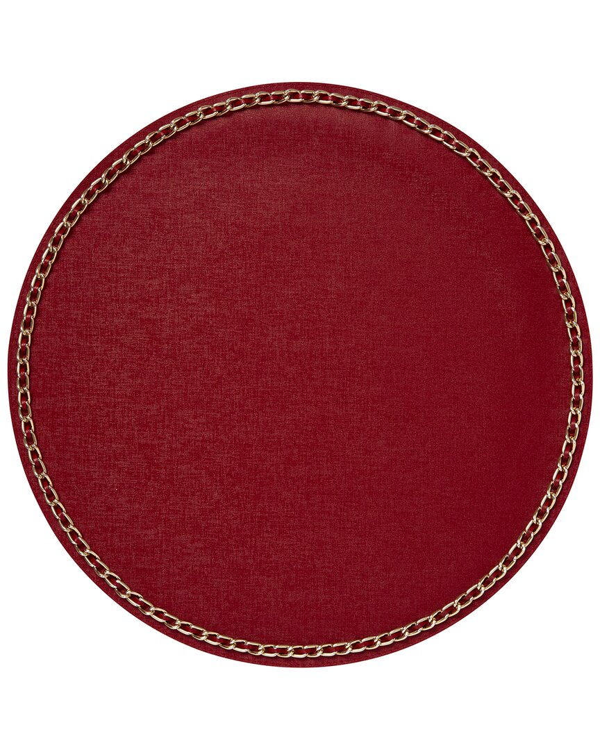 Mode Living Coco Placemats S/4 Red In Red
