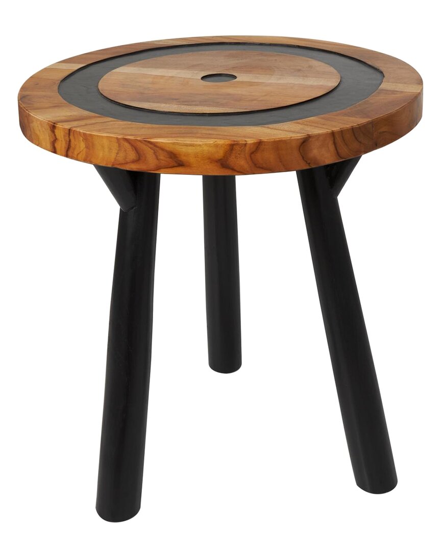 Peyton Lane Modern Teak Accent Table