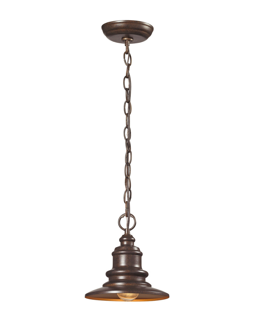 Artistic Home & Lighting Marina 1-light Outdoor Pendent In Brown