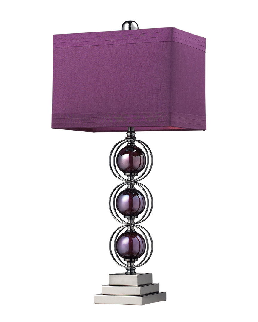 Artistic Home & Lighting 27in Alva Purple Led Table Lamp