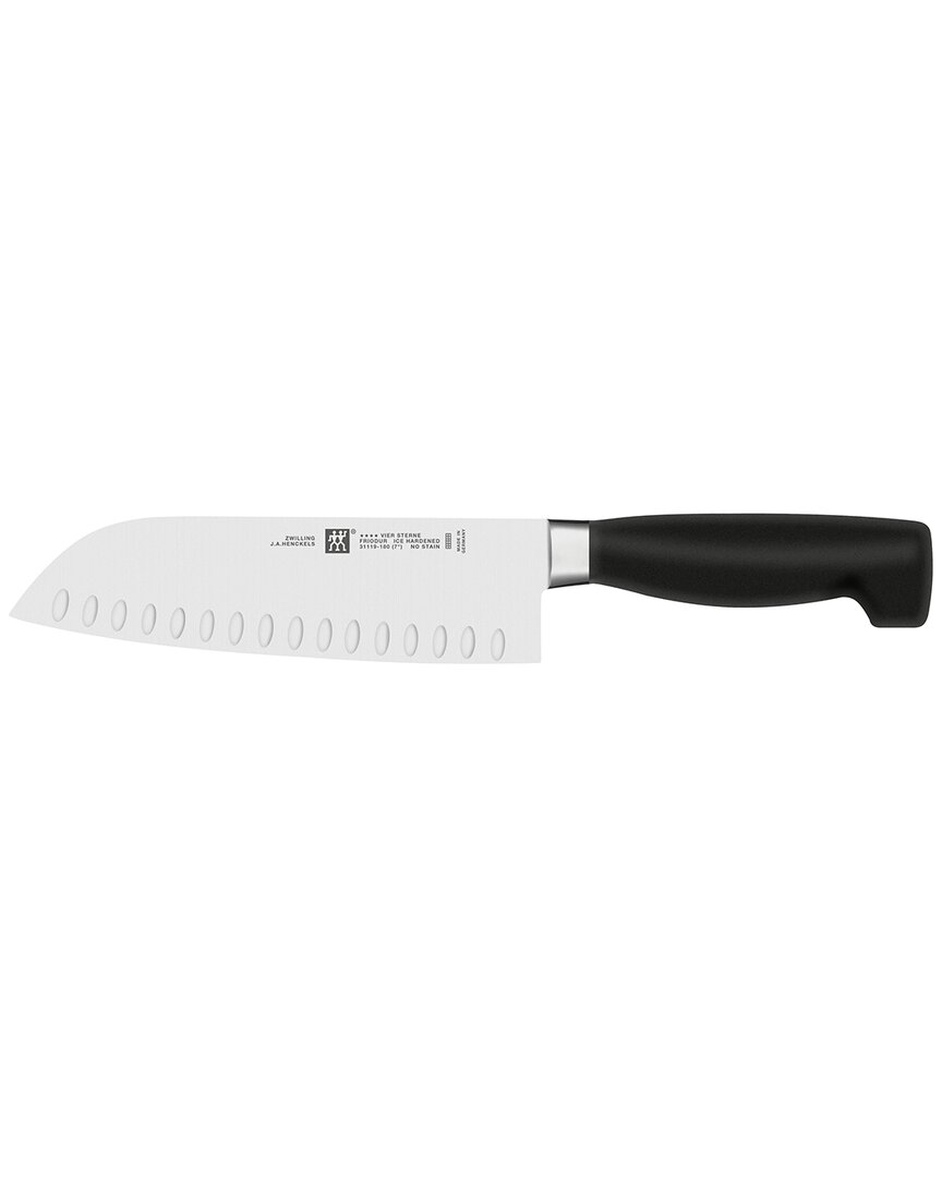Zwilling J.a. Henckels Four Star 7in Hollow Edge Santoku Knife