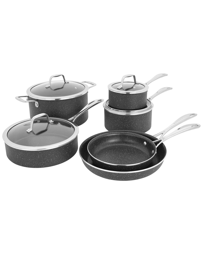 ZWILLING J.A. HENCKELS ZWILLING J.A. HENCKELS CAPRI NOTTE GRANITIUM NONSTICK 10PC COOKWARE SET 
