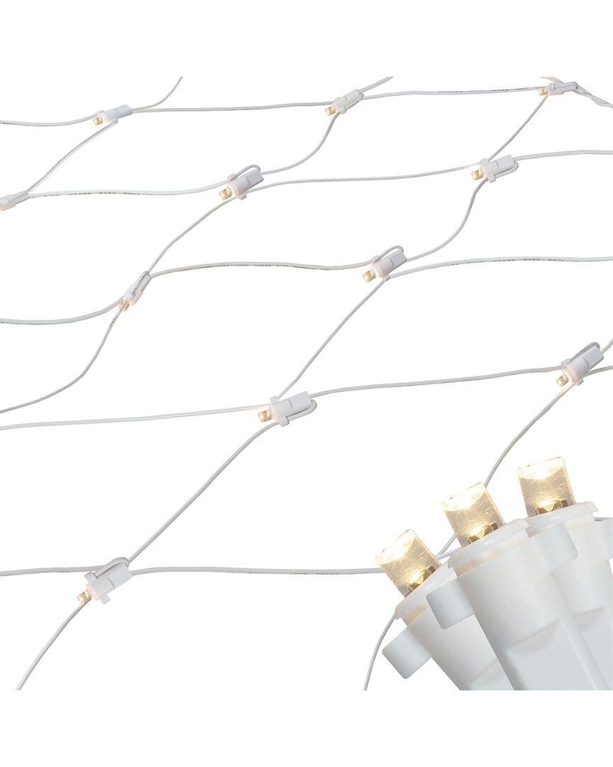 Northlight 4x6ft Pure White Led Wide Angle Net Style Christmas Lights In White
