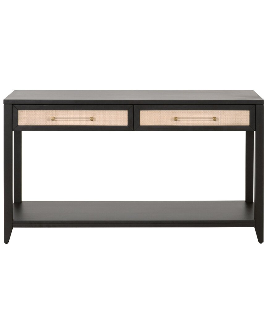 Shop Essentials For Living Holland 2-drawer Console Table In Black
