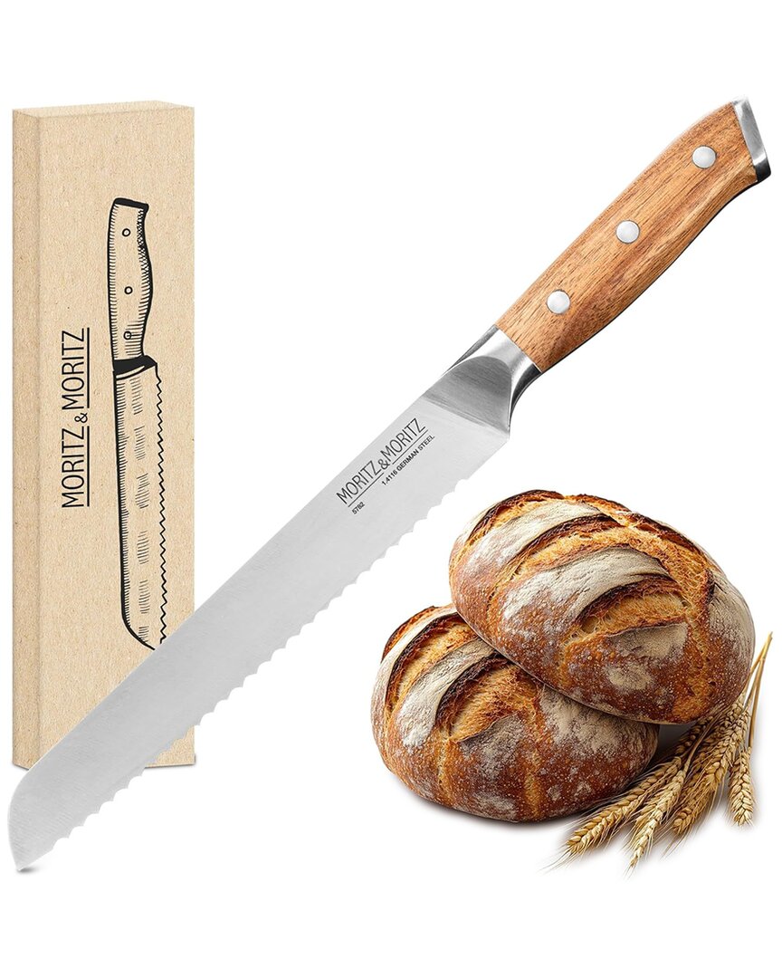 Moritz & Moritz 8in Serrated Bread Knife In Brown