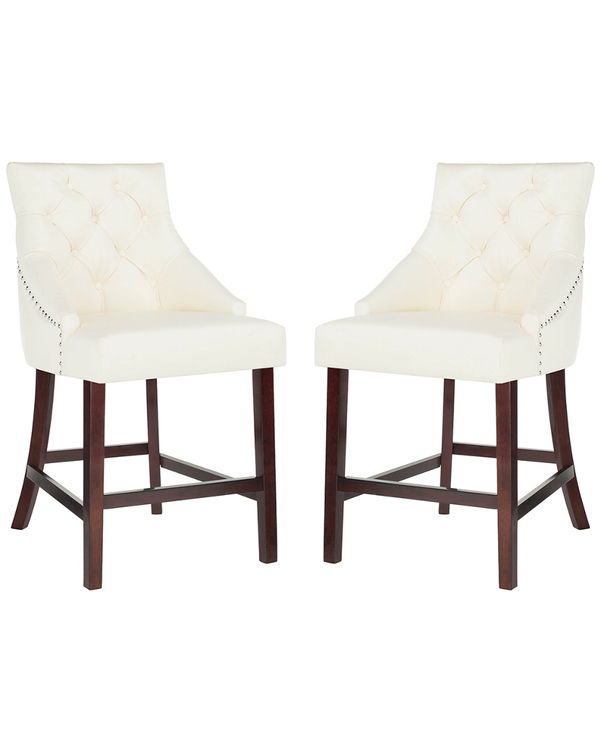 Safavieh Eleni Tufted Wing Back Counter Stool