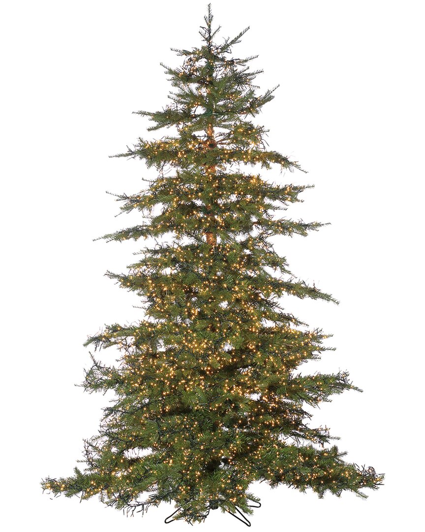 Sterling Tree Company 7.5ft Pre-lit Natural Cut Monaco Pine With 8032 Led Micro Lights In Green