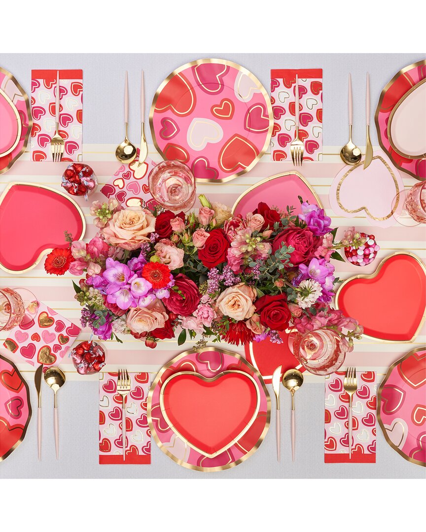 Sophistiplate Love Notes 112pc Table Setting: Service For 16