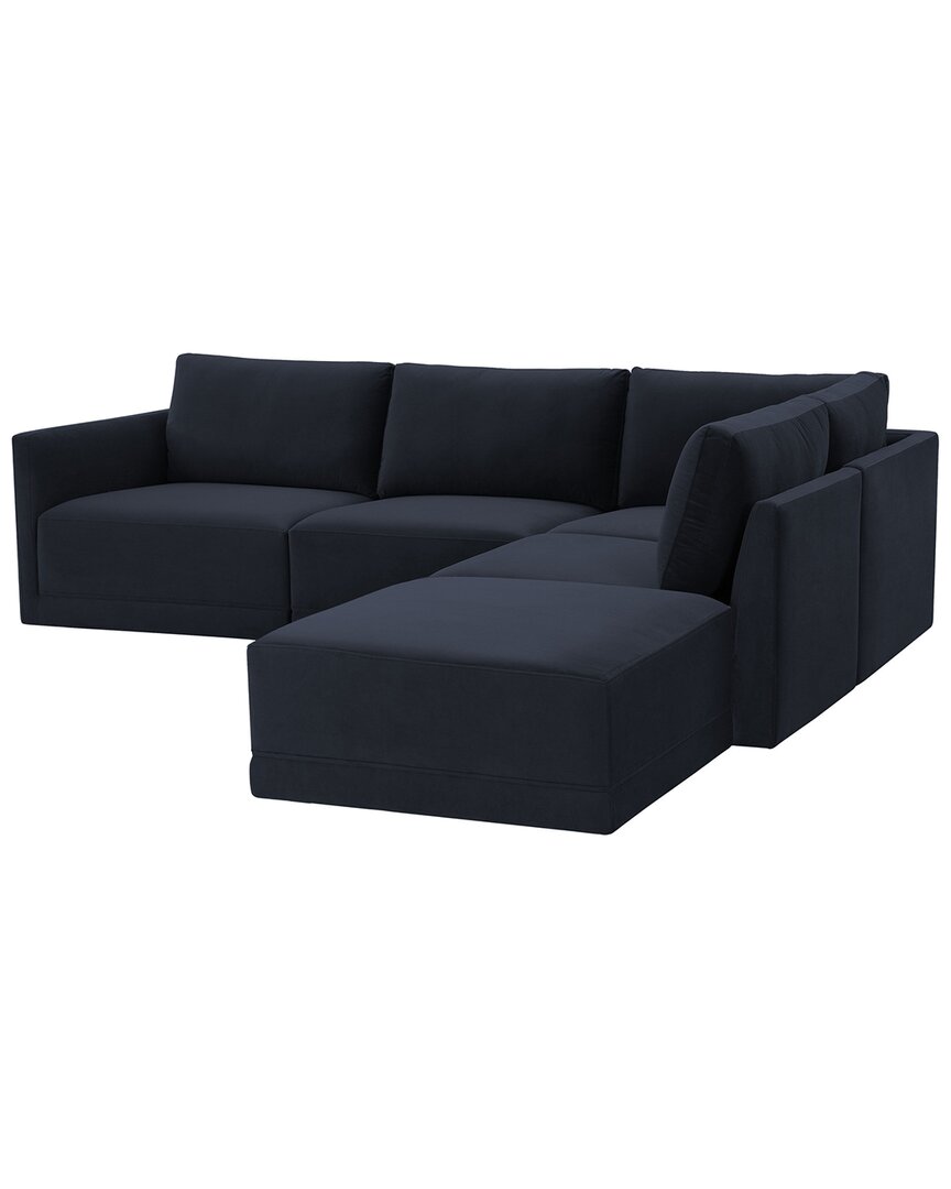 Tov Furniture Willow Modular Raf Sectional In Navy