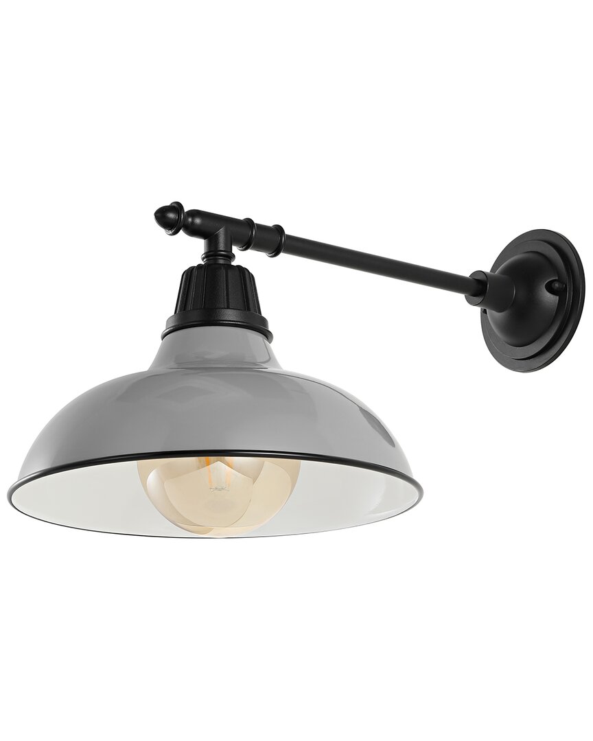 Jonathan Y Wallace Farmhouse Industrial Indoor/outdoor Sconce In Grey