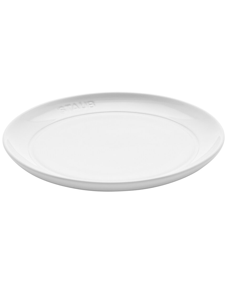 Staub White Set Of 4 Appetizer Plates