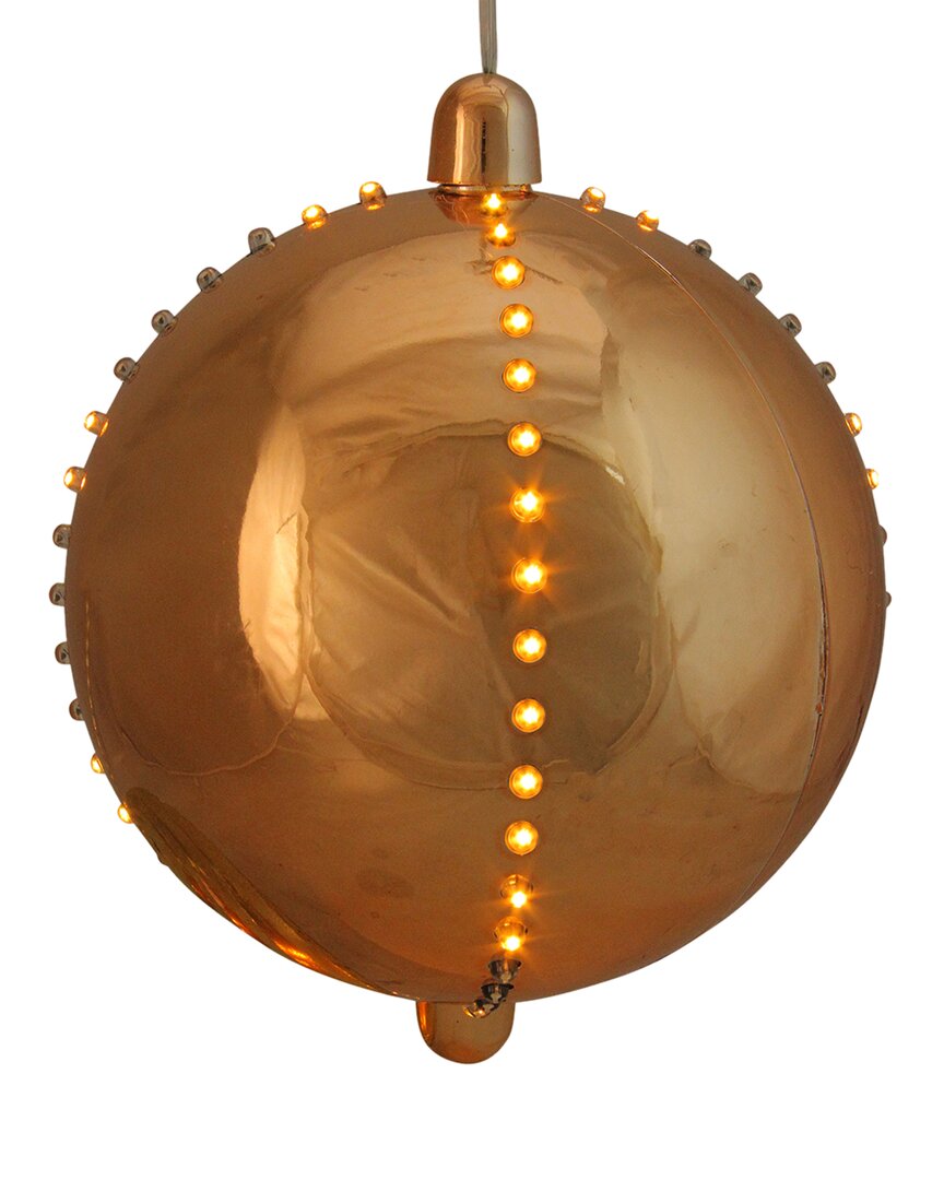 Shop Northlight Copper Gold Led Lighted Cascading Sphere Christmas Ball Ornament  7.5in (190mm)