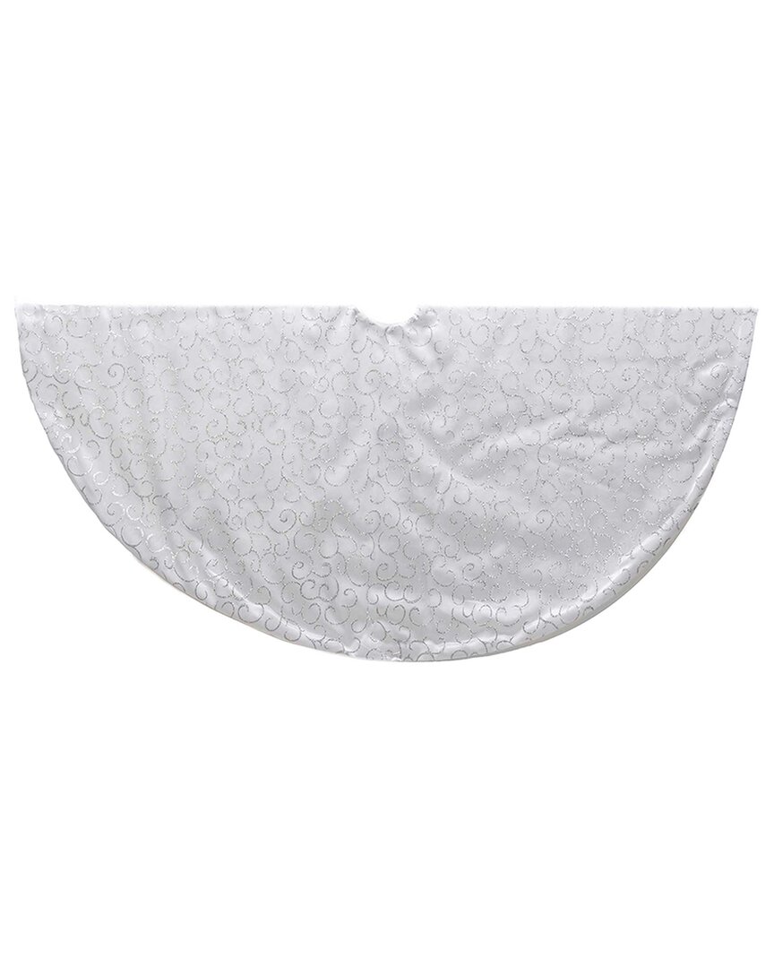 Kurt Adler Tree Skirt In White