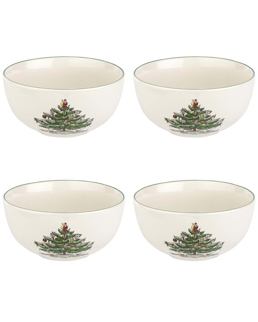 Spode Christmas Tree Individual Bowls, Set Of 4