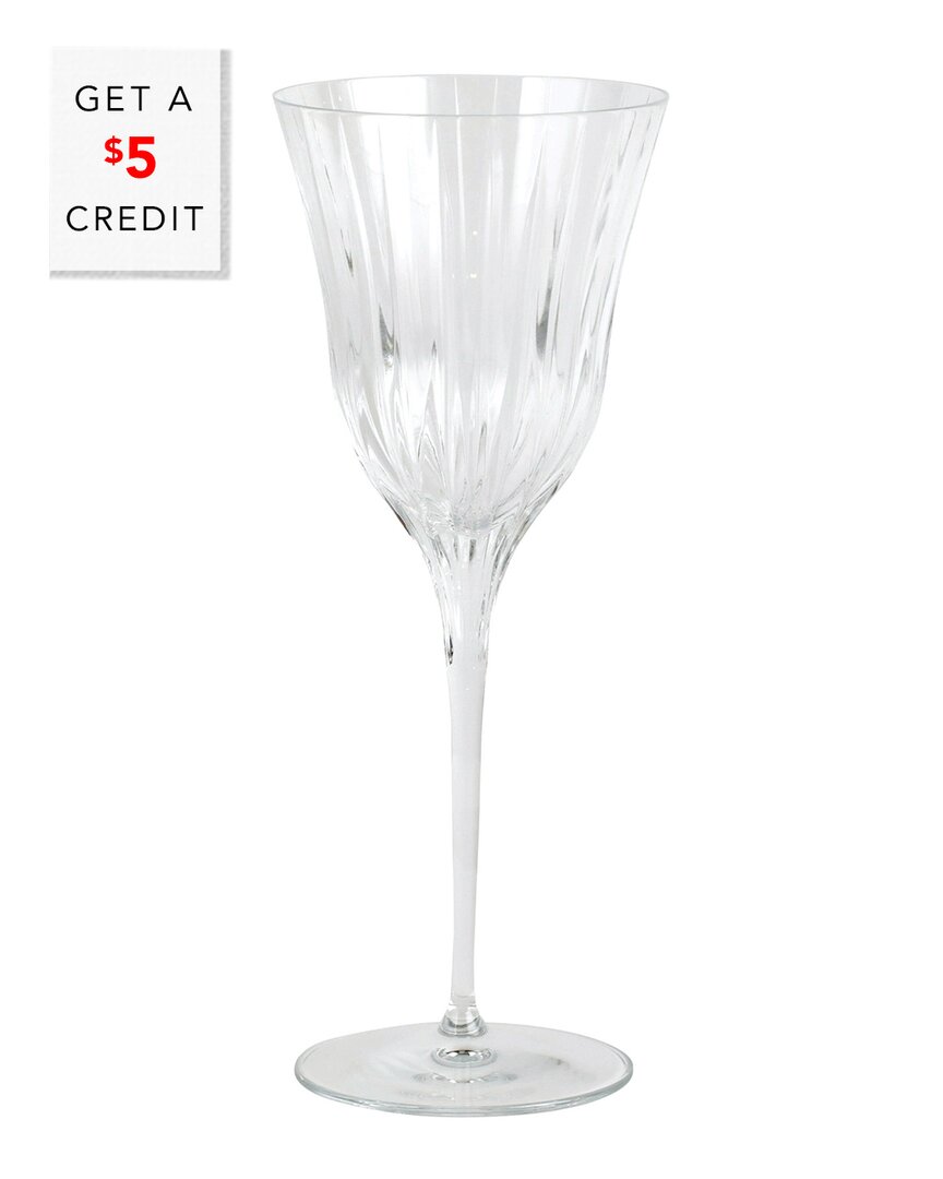 Shop Vietri Natalia Wine Glass With $5 Credit In Clear