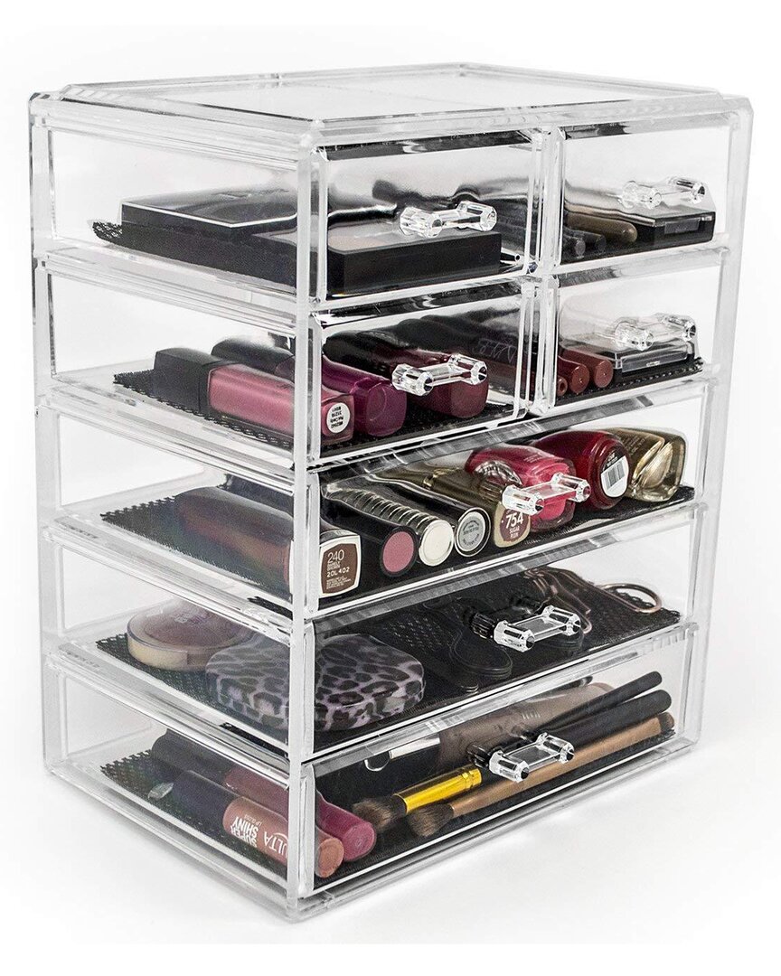 Sorbus Acrylic Cosmetics Makeup & Jewelry Storage Case Display In Nocolor