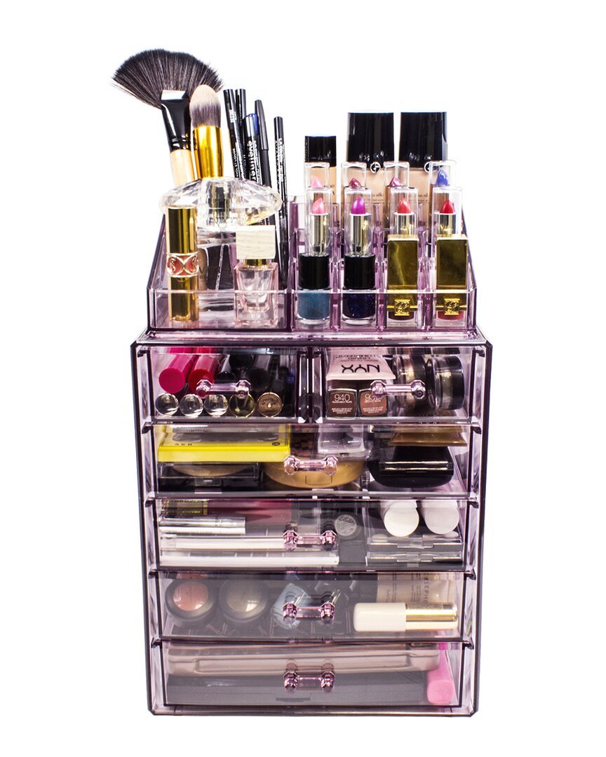 Sorbus Makeup & Jewelry Storage Case Display In Nocolor