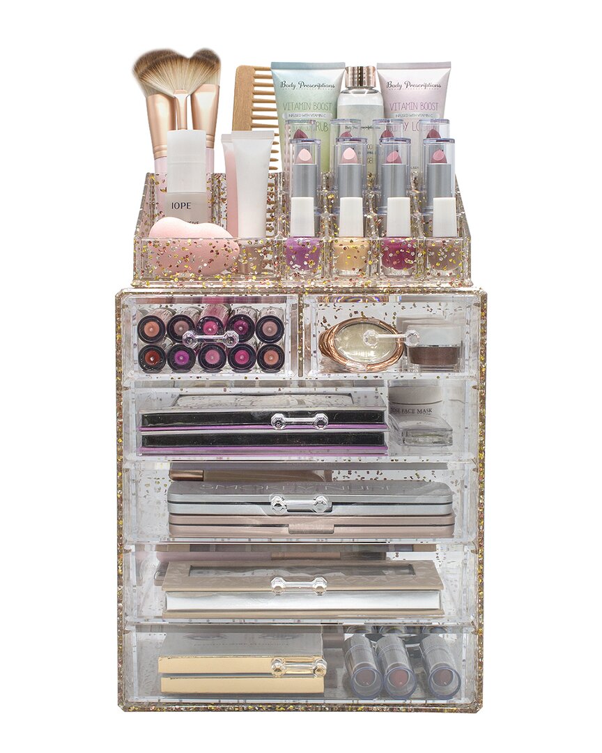 Sorbus Acrylic Cosmetic Makeup & Jewelry Storage Case Display In Nocolor