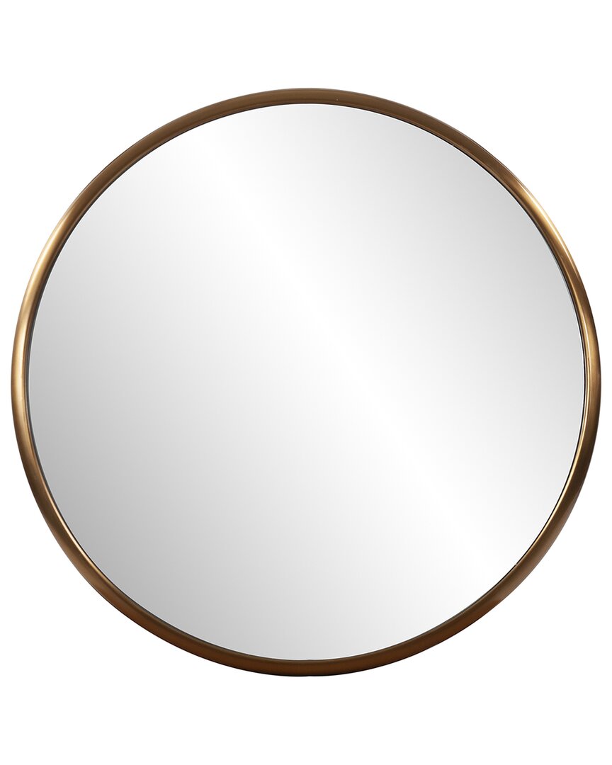 Howard Elliott Yorkville Small Round Mirror In Brass