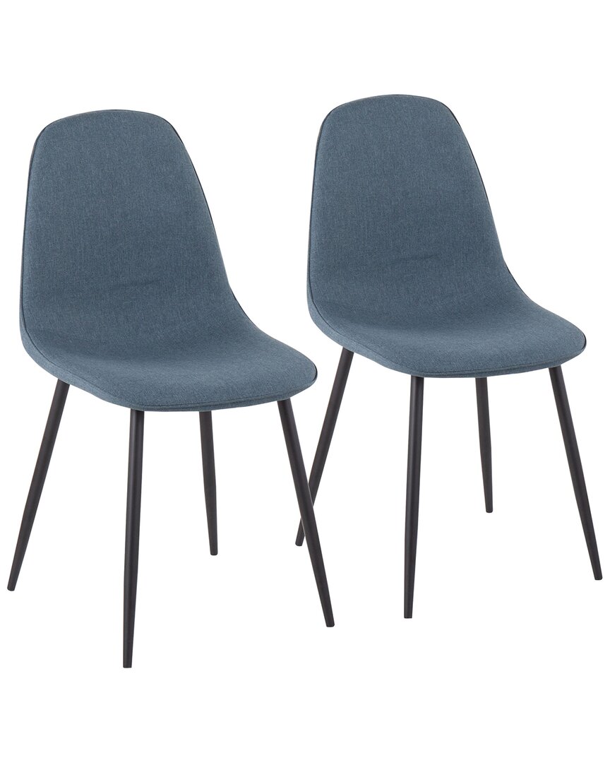 Lumisource Set Of 2 Pebble Chairs In Black