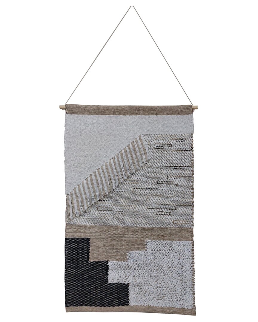 Sagebrook Home 36in Diagonal Fringe Wall Hanging In Multi