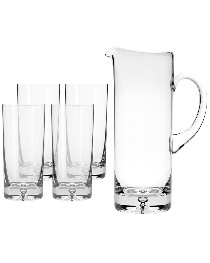 Shop Barski Glass Pitcher With Set Of 4 Highballs