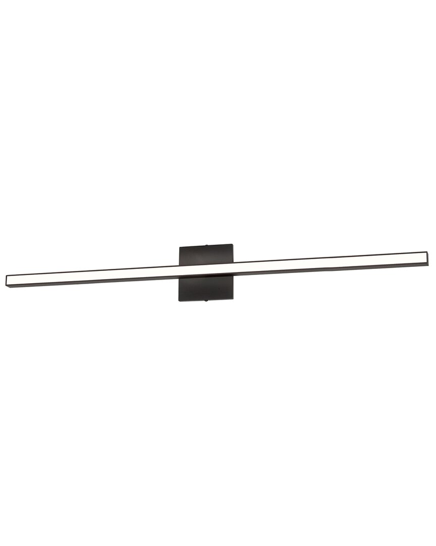 Dainolite 36w Colour Changing Vanity Matte Black With Frosted Acrylic Diffuser