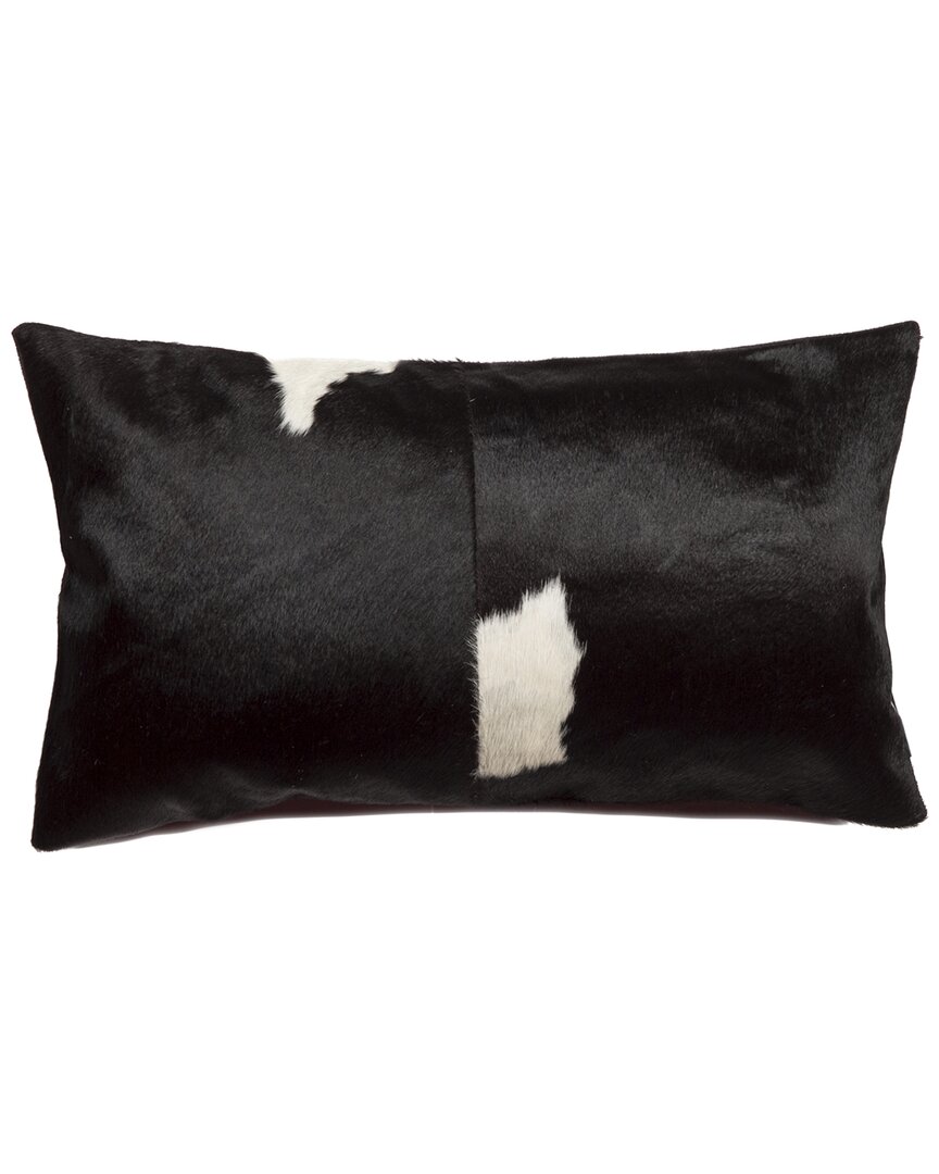Natural Group Torino Kobe Cowhide Pillow In Black