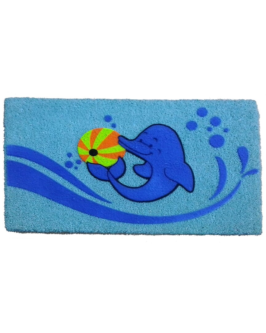 Imports Decor Dolphin Coir Doormat In Multicolor
